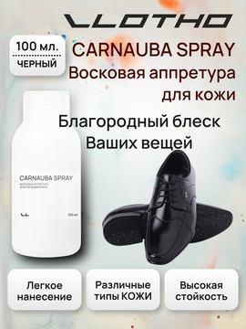 Vlotho CARNAUBA SPRAY Восковая аппретура благородный блеск черная