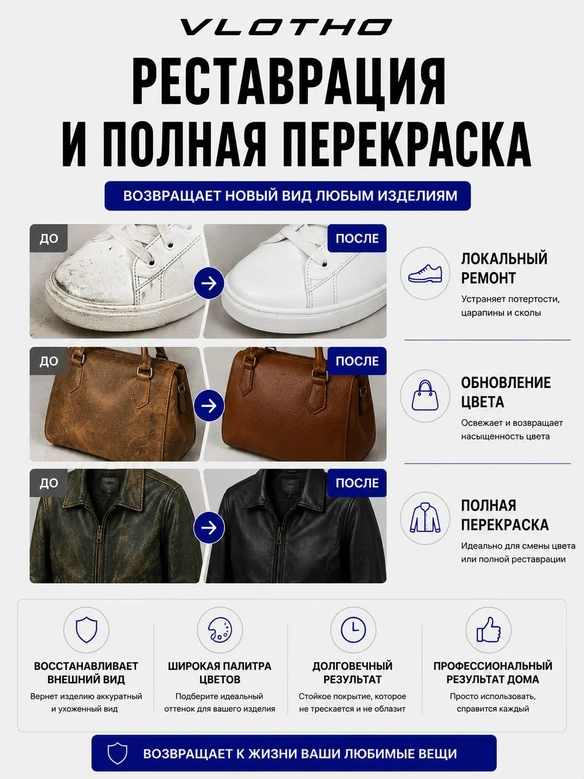 Vlotho FARBENFLEX Покрывная полиуретановая краска для мягкой кожи полуглянцевая желтый 55 мл