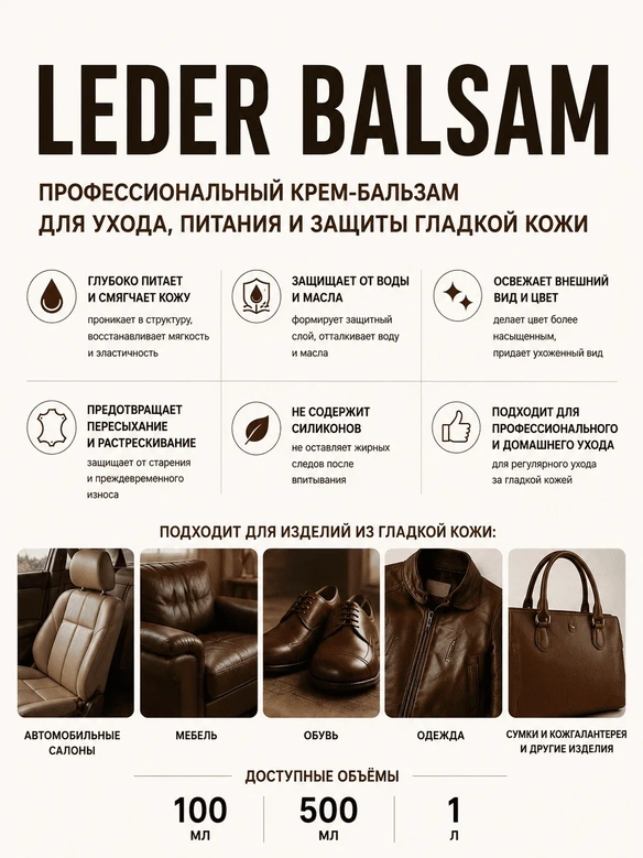 Vlotho LEDER BALSAM Крем-бальзам для кожи