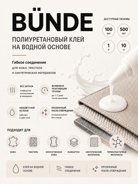 Vlotho BUNDE Полиуретановый клей для кожи на водной основе