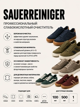 Vlotho SAUERREINGER Нежный кислотный очиститель для деликатных материалов