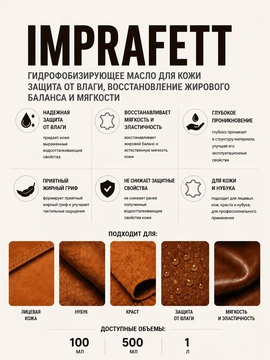 Vlotho IMPRAFETT Масло для кожи Гидрофобизирующее