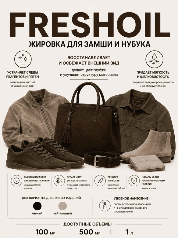 Vlotho FRESHOIL Жировка для замши и нубука