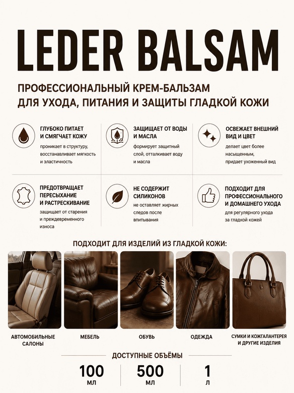Vlotho LEDER BALSAM Крем-бальзам для кожи