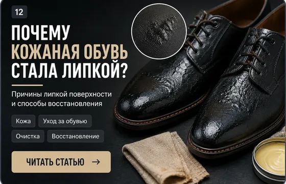 Почему кожаная обувь стала липкой?