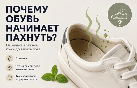 Почему обувь начинает пахнуть?
