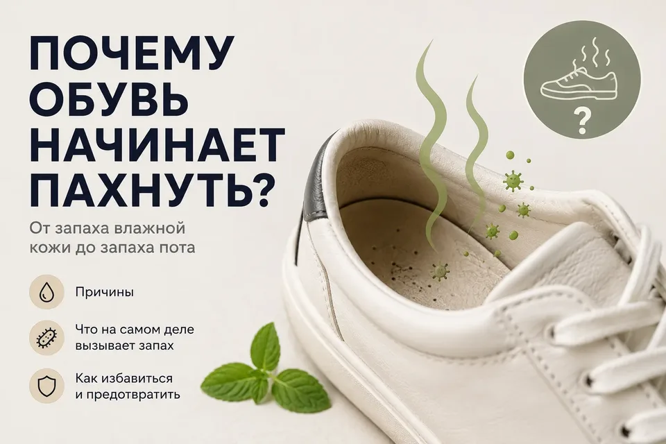 Почему обувь начинает пахнуть? От запаха влажной кожи до запаха пота